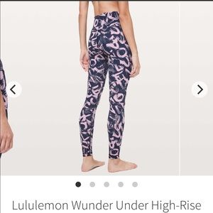 Lululemon wunder under luxtreme leggings